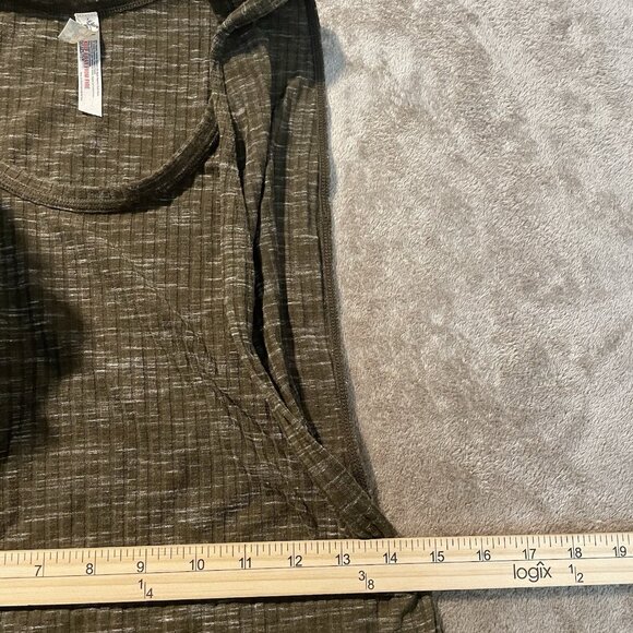 Intimately Free People Bodysuit Women Size Large Secret Sides Deep Cut Brown - Picture 7 of 8